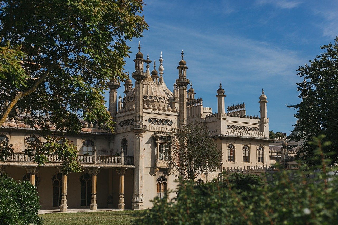 architecture, building, palace, landmark, historic, historical, royal pavilion, brighton pavilion, brighton, england, united