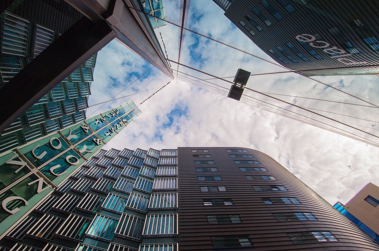 london, facade, architecture, glass, united kingdom, england, street, exterior view, perspective, building, heaven, city, mod