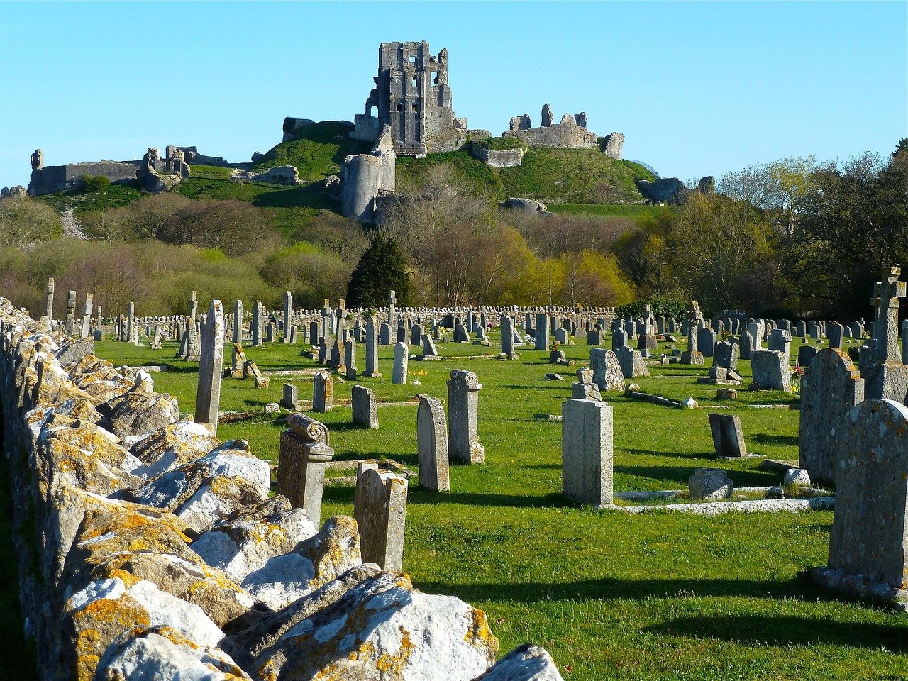 graveyard, cemetary, tombstones, tombs, celtic, medieval, monument, architecture, building, historical, religion, landmark, o