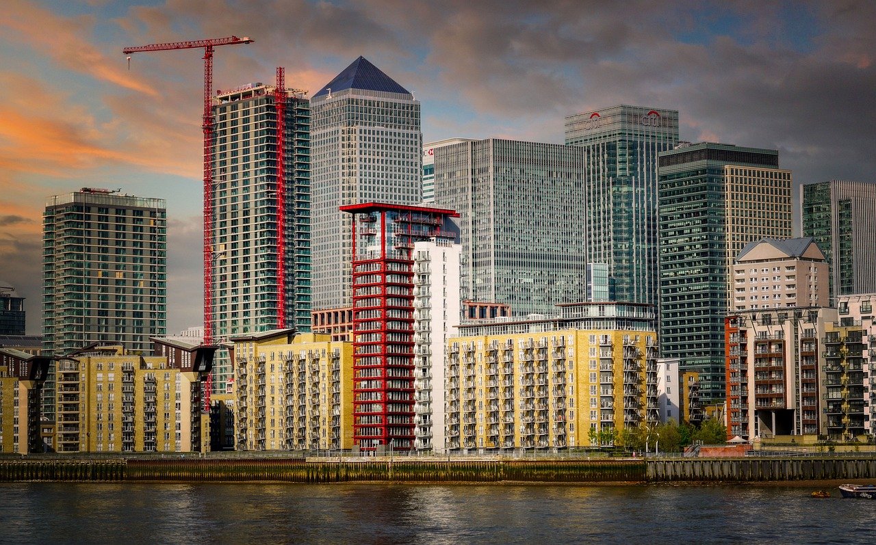 buildings, river, city, cityscape, nature, skyline, skyscrapers, office buildings, high-rise buildings, london, england, arch