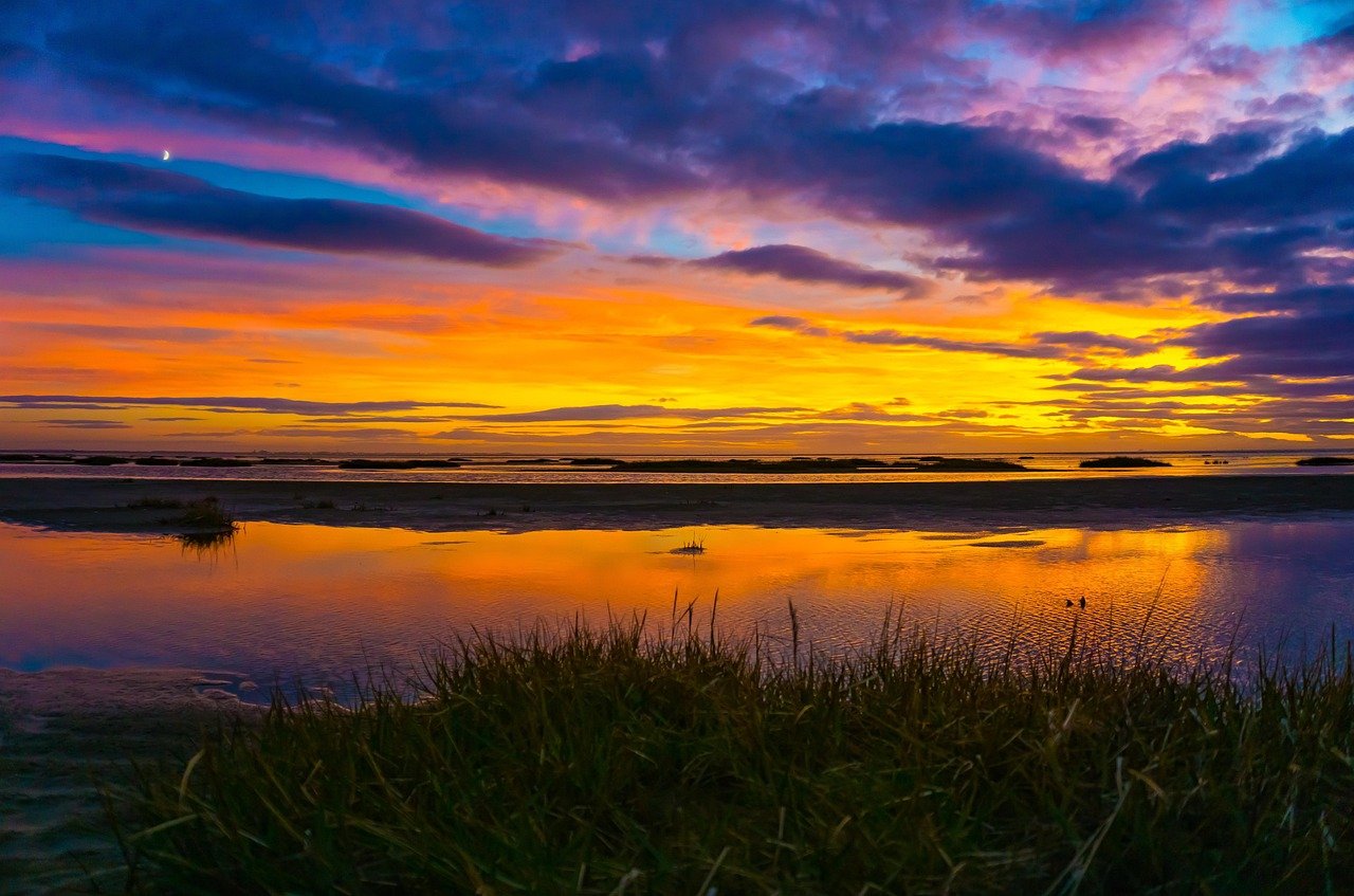 saint anne's, nature, beach, united kingdom, sunset, landscape, sea, ocean, coast, bay, scenic, coastal, travel, uk, horizon,