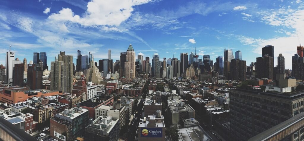 buildings, city, panoramic, architecture, cityscape, downtown, skyline, skyscrapers, urban, metropolitan, urban landscape, pa