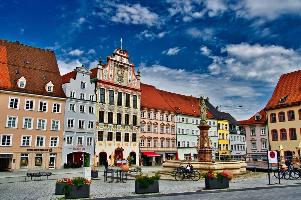 town, travel, tourism, europe, village, historic, street, streetscape, buildings, architecture, europe, village, streetscape,