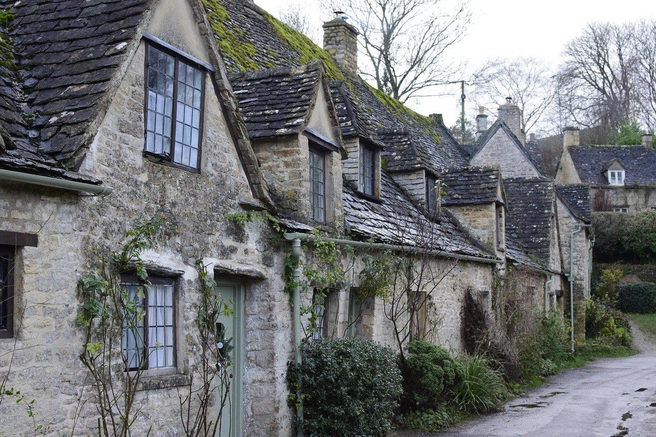 bibury, cotswolds, cotswold, cottage, gloucestershire, england, village, english, old, uk, architecture, british, rural, coun