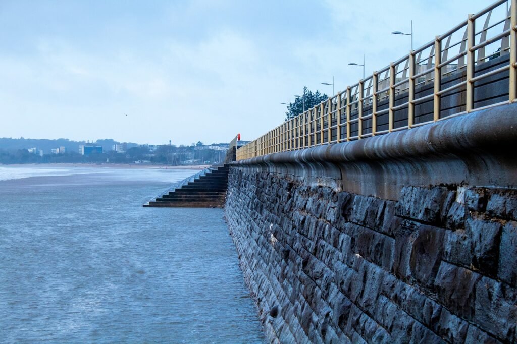 sea defence, sea wall, sea, defense, nature, wall, architecture, walls, tourism, defence, promenade, walk, wales, swansea, co