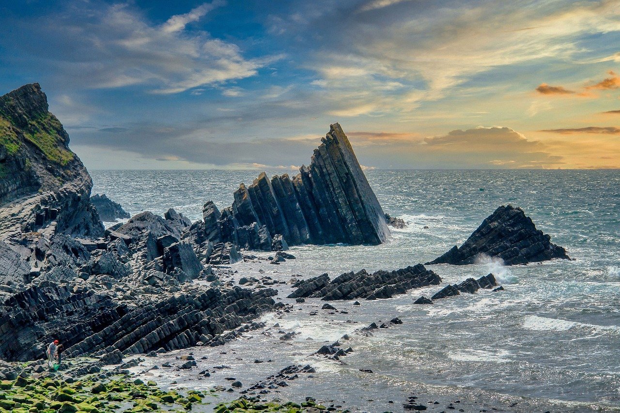 coast, england, cliffs, ocean, sea, cornwall, landscape, reefs, to travel, heaven, nature, riverbank, scenic, united kingdom,