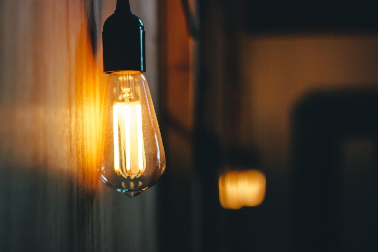 dark, room, lamp, light, bulb, blur, electricity, window, England, United Kingdom, Birmingham