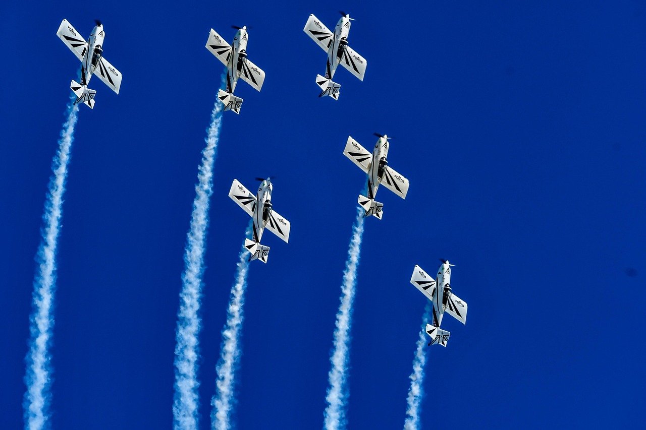 planes, aircrafts, airshow, formation, flying, eastbourne, blue sky, flying, flying, flying, flying, flying, eastbourne