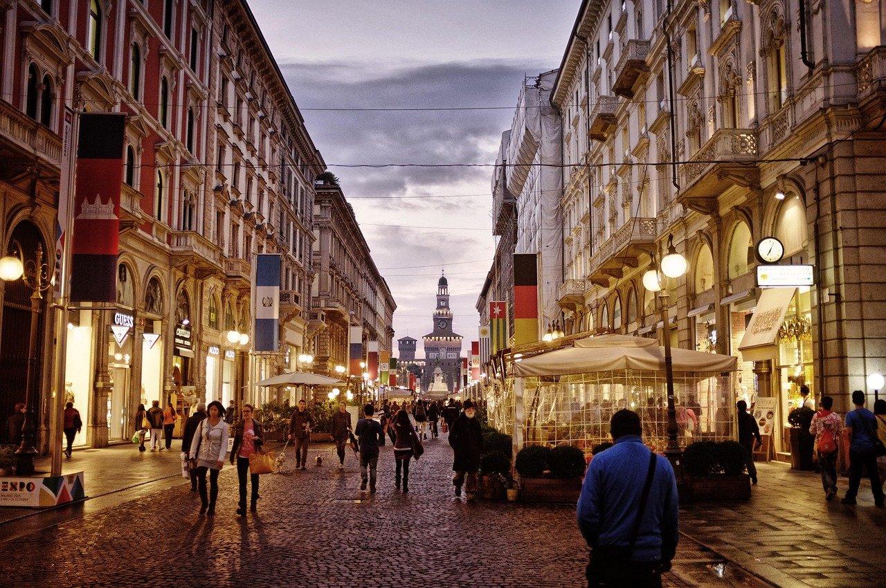 city center, street, milan, italy, milan, milan, milan, milan, milan