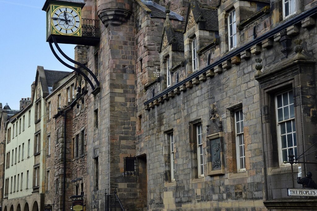 architecture, houses, row of houses, historical, clock, city, scotland, edinburgh, edinburgh, edinburgh, edinburgh, edinburgh