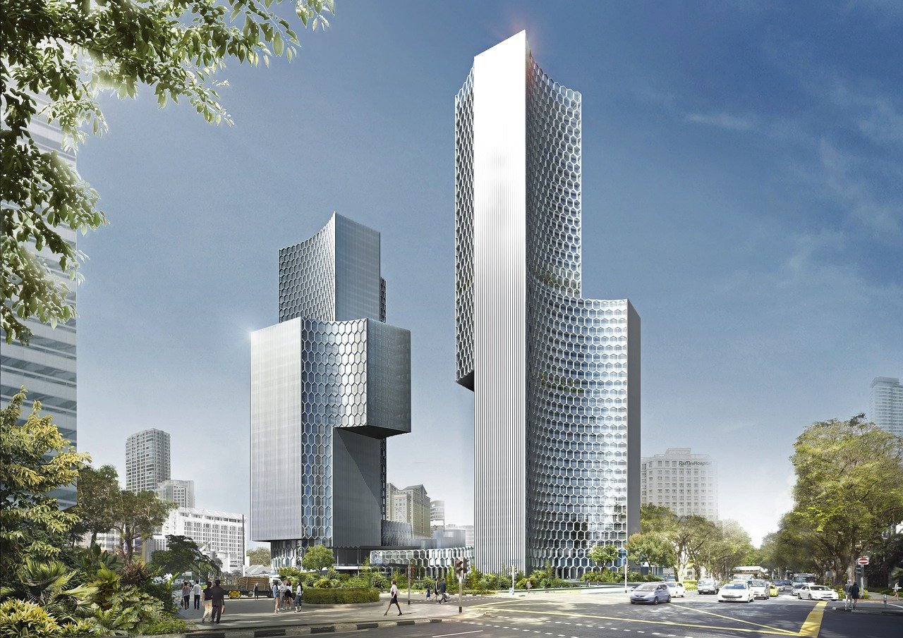 city, buildings, architecture, skyscrapers, urban, modern buildings, office buildings, residential buildings, street, skyline