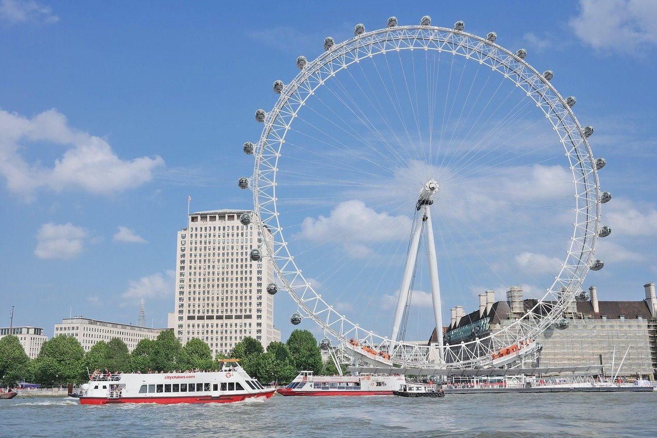 londoneye, london, england, wheel, river, themse, landmark, cityscape, urban, scenic, uk, outdoors, panorama, cloudscape, cit