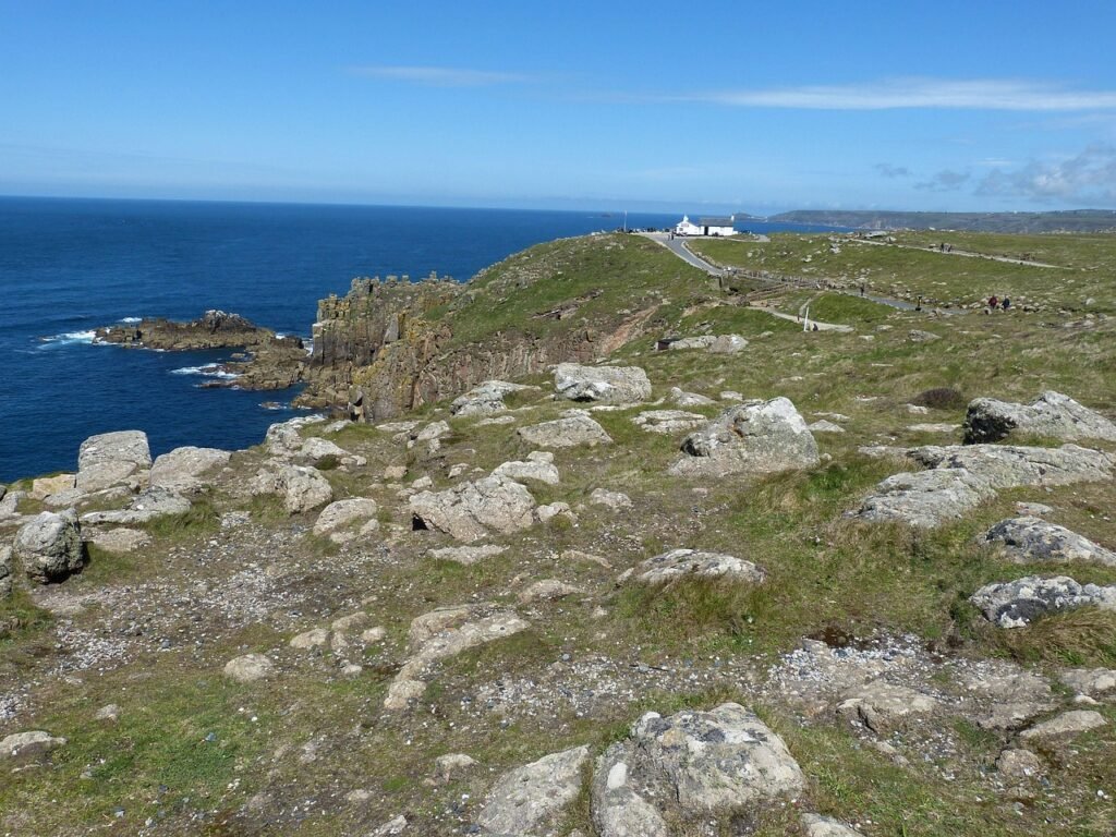 england, cornwall, nature, united kingdom, sea, rock, landscape, coast, waters, cape, rocky, outlook, atlantic, vacations