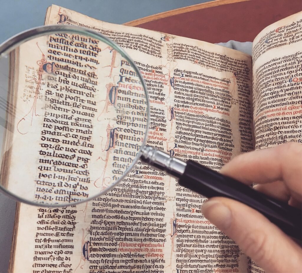 manuscript, magnify glass, glass, magnifying, antique, old, vintage, paper, retro, looking, navigation, search, page, curiosi