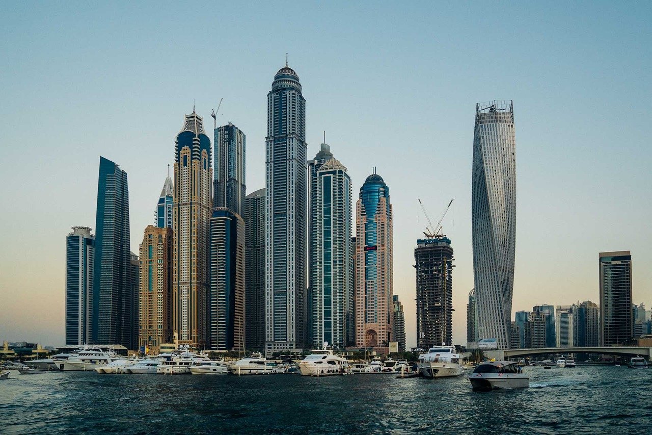 dubai, view, architecture, united emirates, travel, city, urban, nature, downtown, modern, skyscraper, high, middle east, con