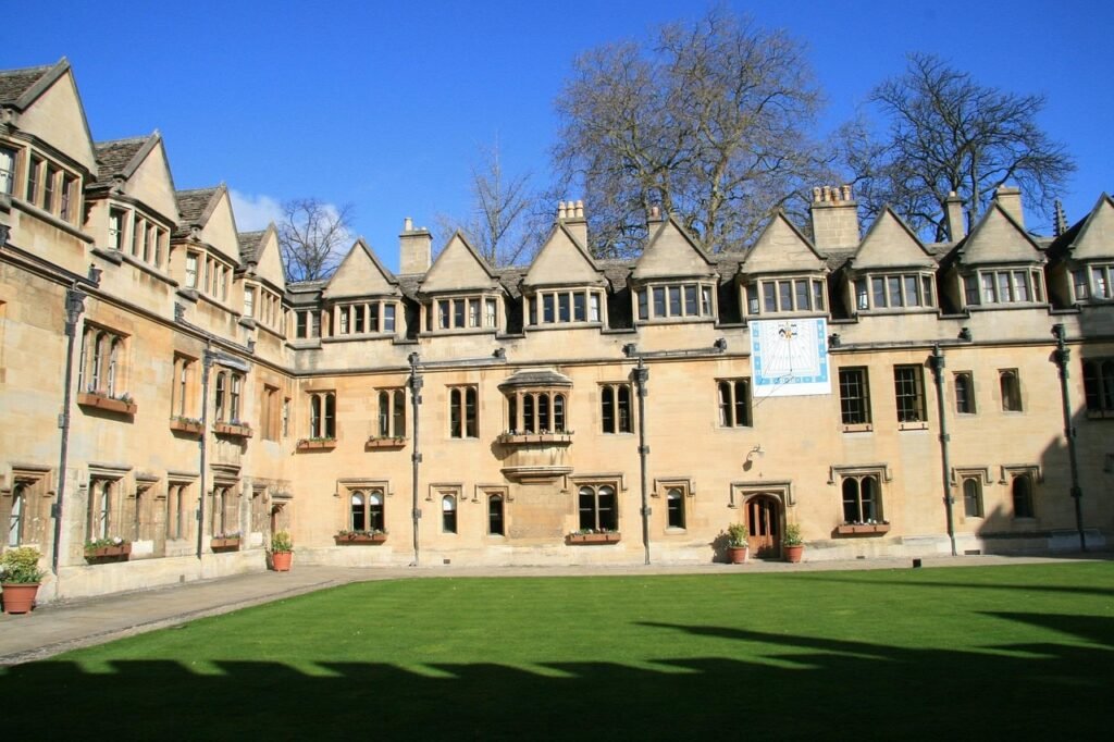 oxford, england, courtyard, uk, architecture, oxfordshire, europe, university, college, english, british, landmark, old, exte
