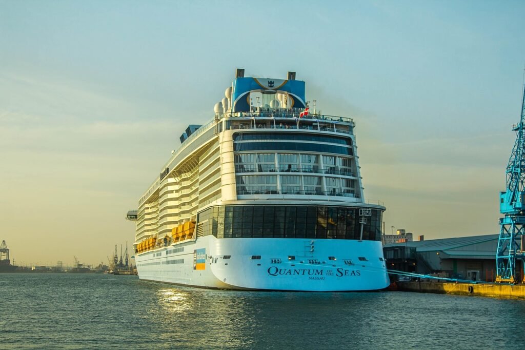 quantum of the seas, ocean, cruiser, ship, port, nature, united kingdom