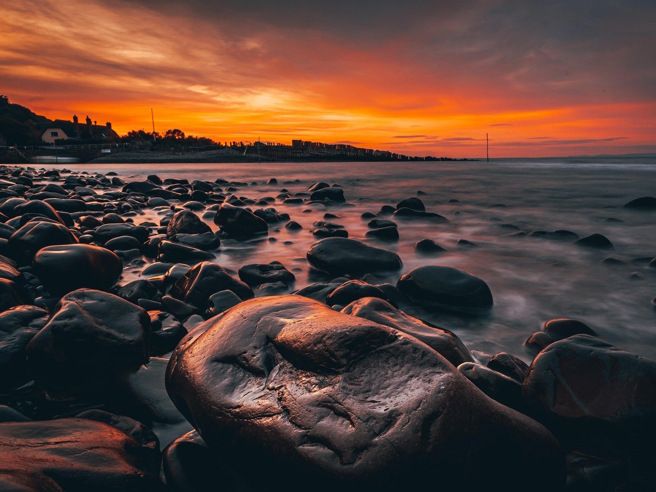 beach, sunset, nature, coast, devon, england, sea, ocean, rocks, nature, nature, nature, nature, nature, devon, England, Unit