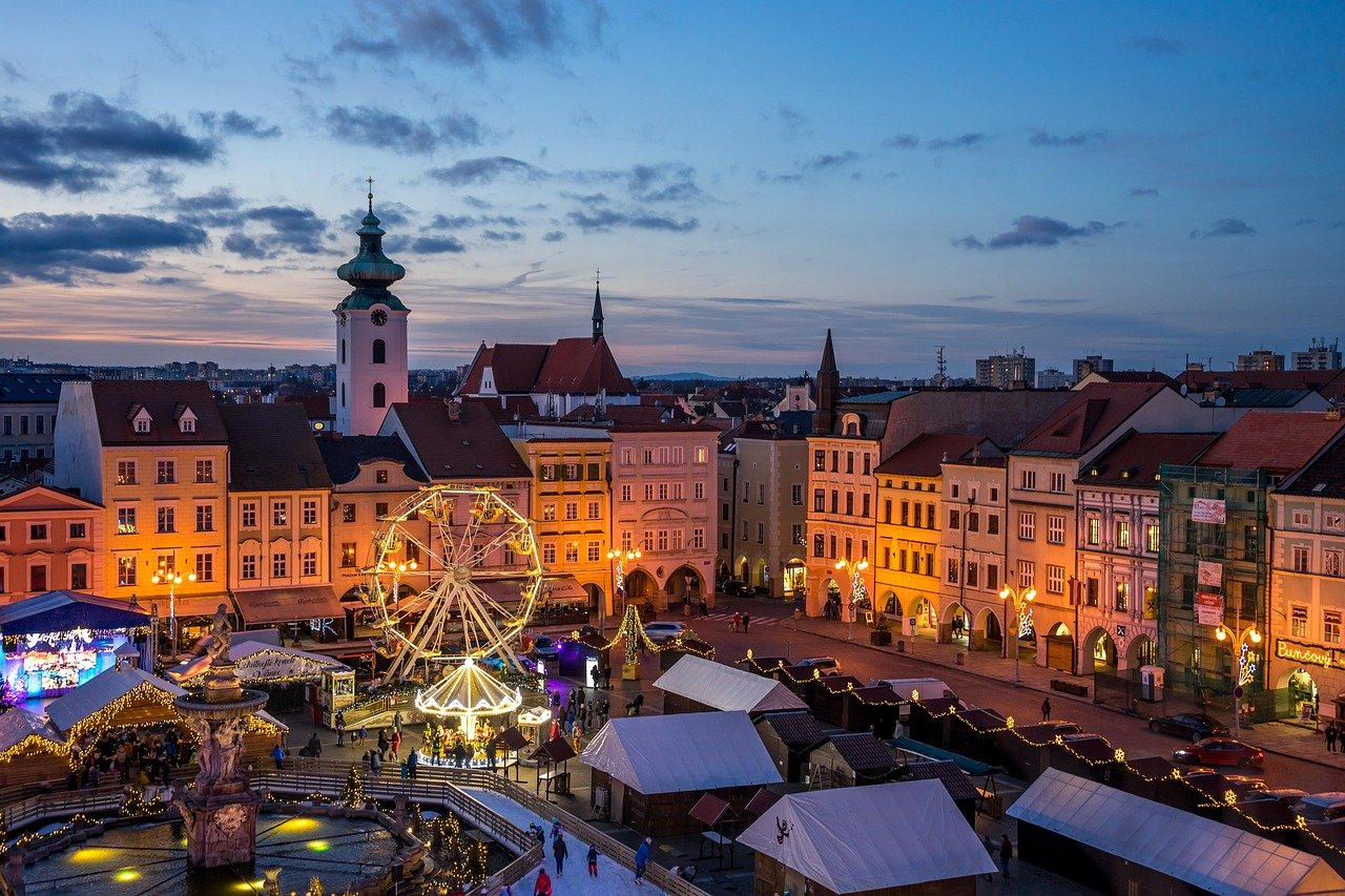 christmas market, advent market, fair, advent, christmas, advent season, christmas magic, mulled claret, punch, budejovice, č