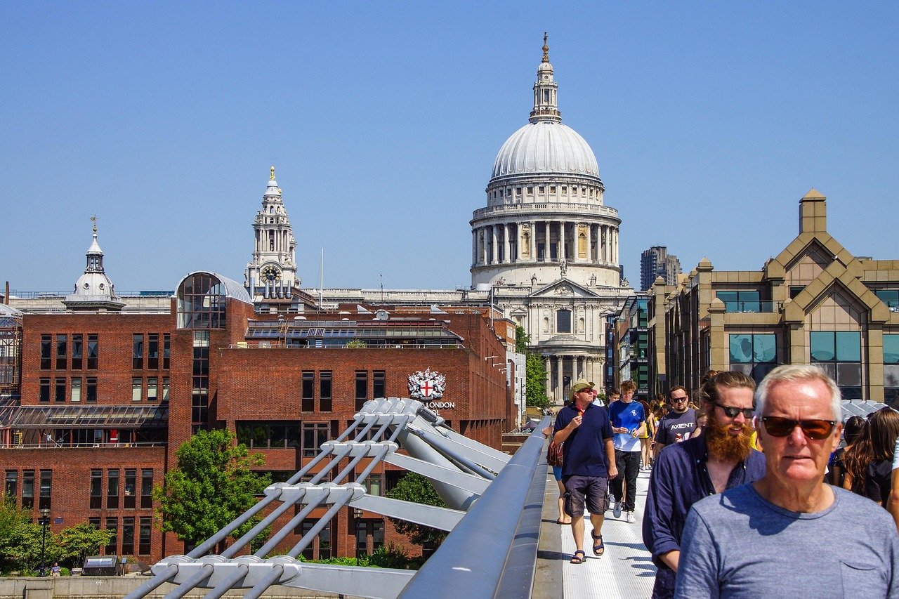 london, st pauls, england, dom, architecture, city, building, landmark, urban, united kingdom, to travel, skyline, church, hi