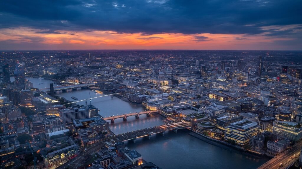 london, sunset, england, architecture, city, night sky, bridge, dusk, night, building, uk, blue sky, sky, thames, travel, riv