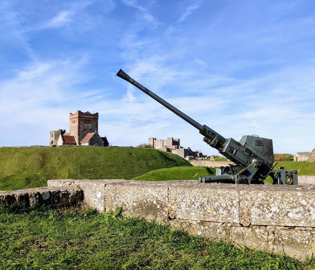 dover, castle, cannon, flak, dover, dover, dover, dover, dover, flak, England, United Kingdom, Dover