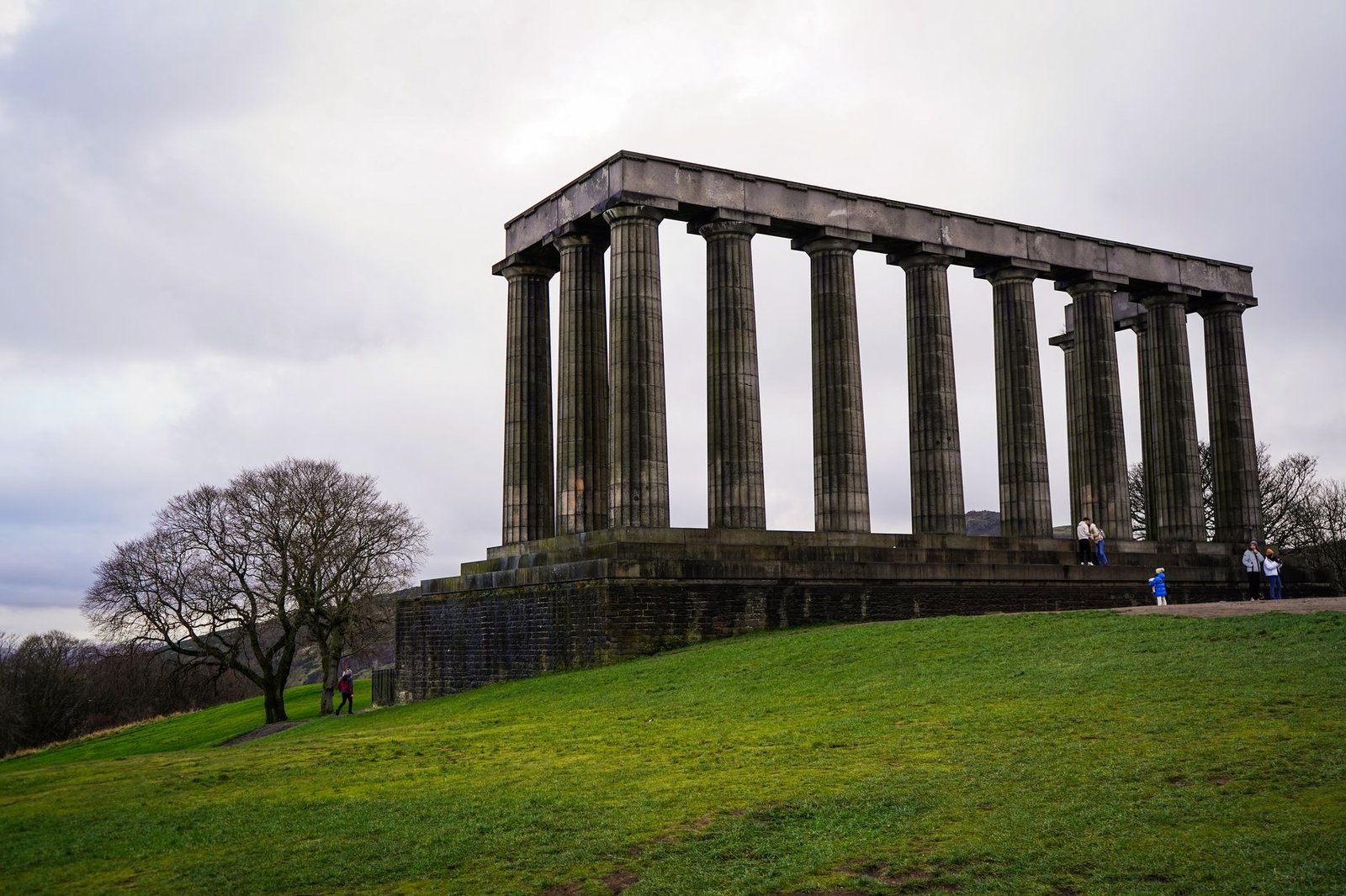 Image of the National Monument of Scotland on Calton Hill, Edinburgh.