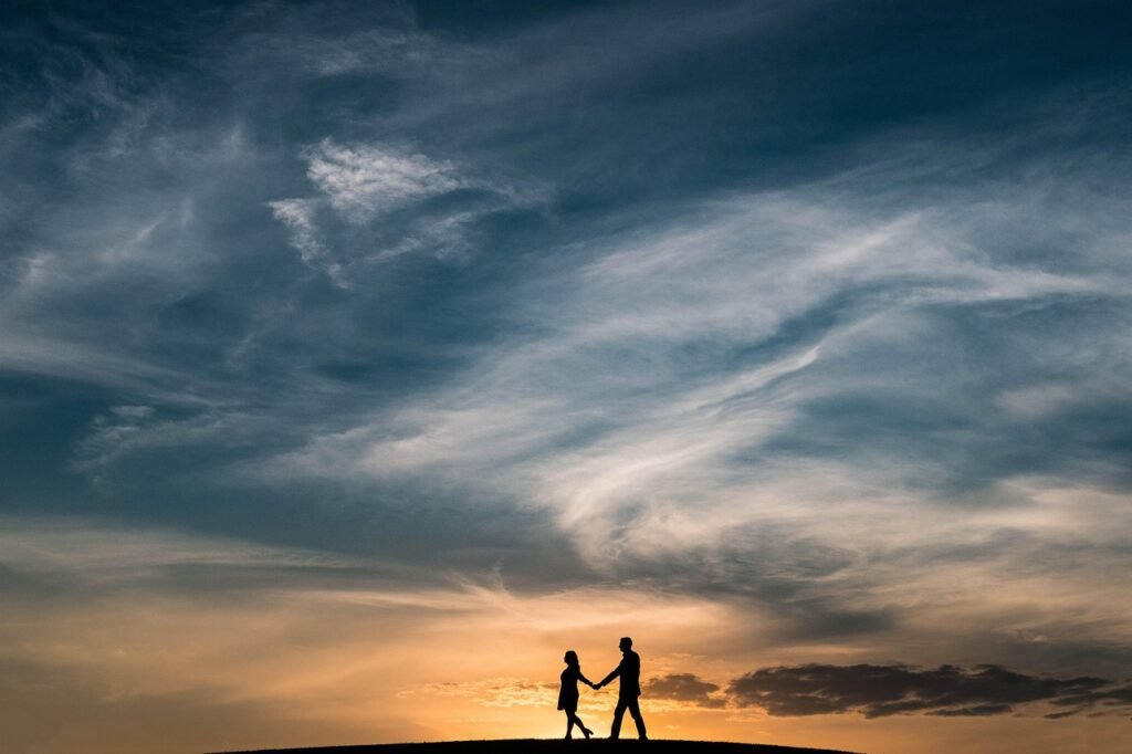 christmas background, wedding, couple, sunset, newlyweds, sky, nature, dusk, twilight, ohio, columbus