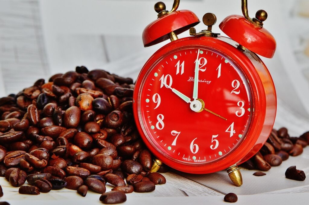coffee break, break, alarm clock, time, drink, enjoy, enjoyment, coffee, coffee enjoyment, relax, food, good morning, espress
