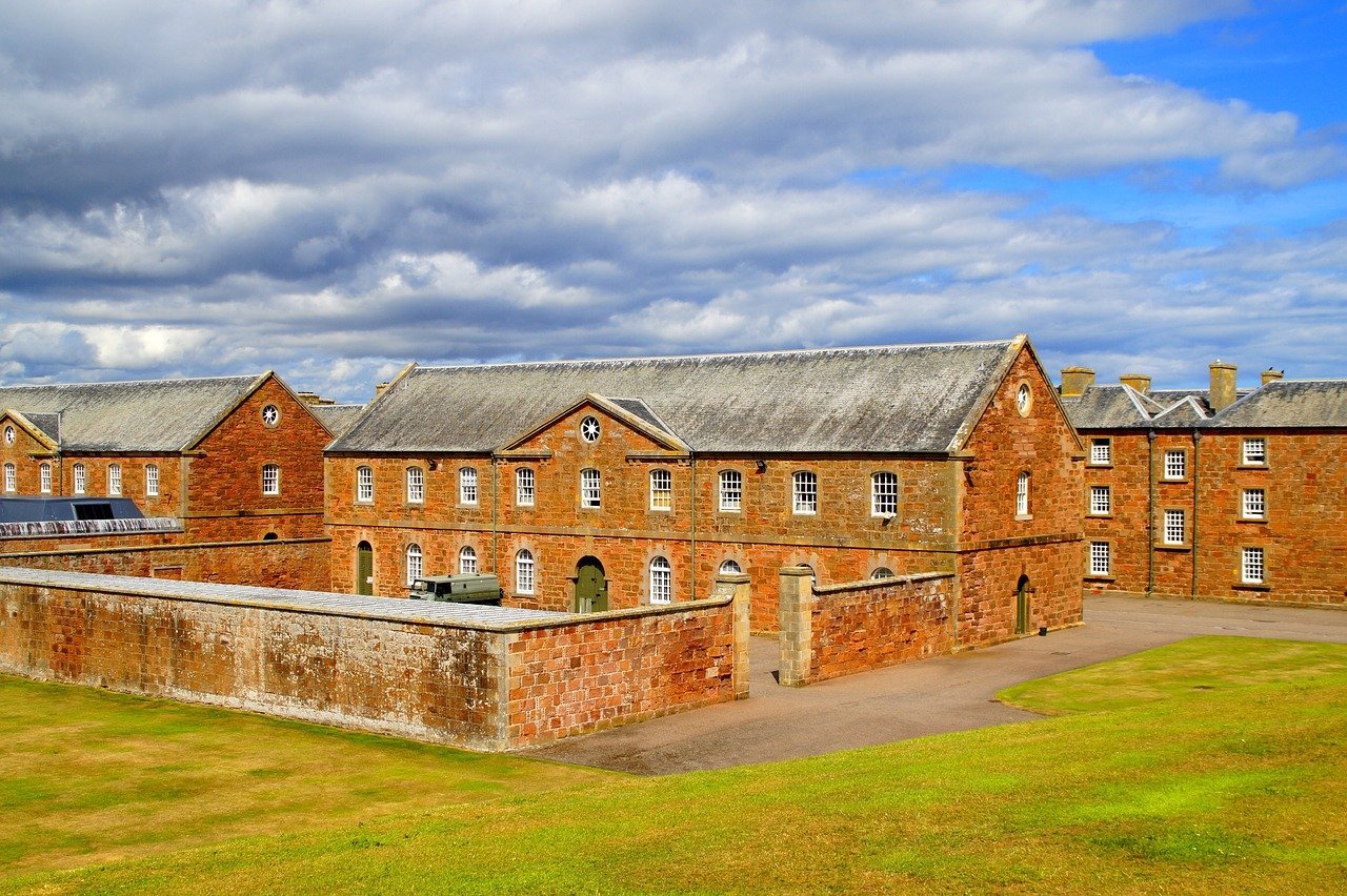 away george, scotland, barracks, fortress, military, building, architecture, story, away, historical, fastening, sightseeing,