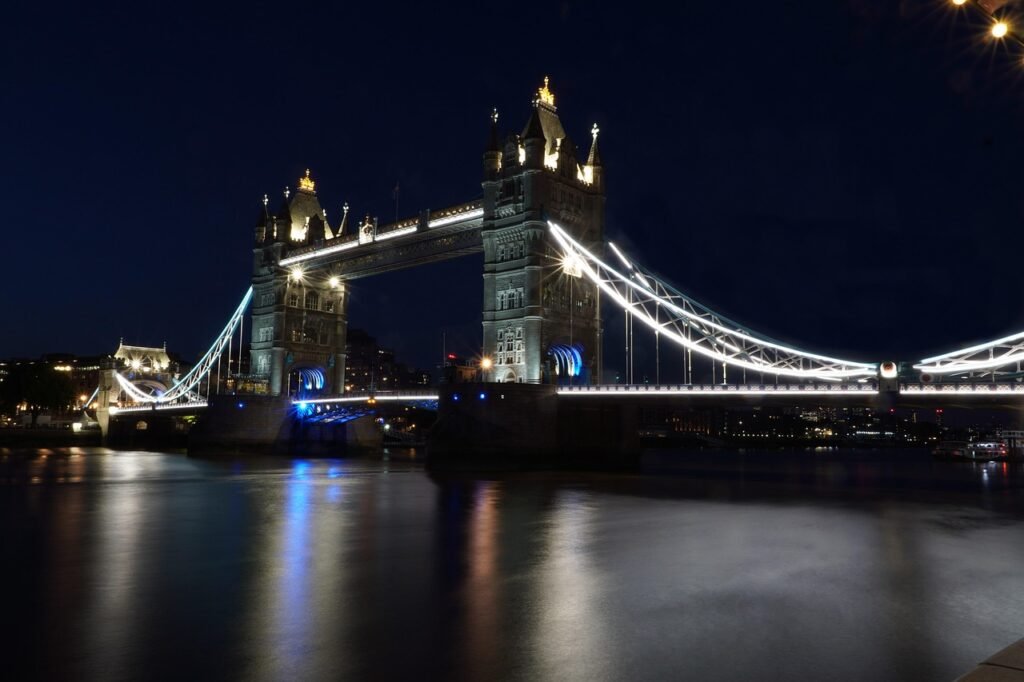 london, tower bridge, night, bridge, architecture, river thames, landmark, London, England, United Kingdom