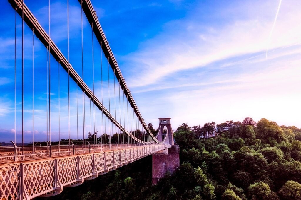 bristol, england, bridge, architecture, landmark, historic, sky, clouds, hdr, forest, trees, woods, nature, outdoors, bristol