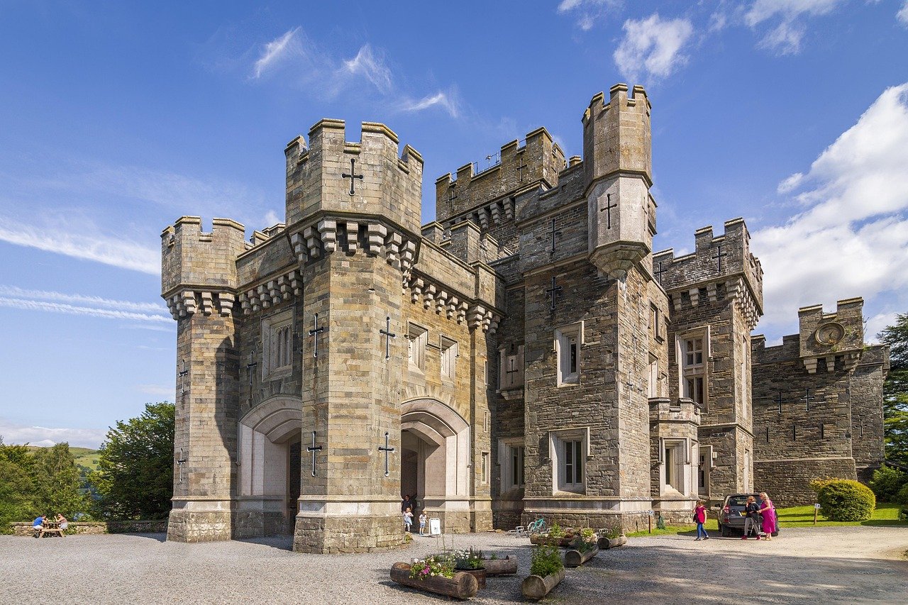 castle, lake district, cumbria, historic, tourism, scenic, architecture, historical, landmark, wales, united kingdom, famous,